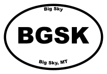Big Sky Oval Sticker