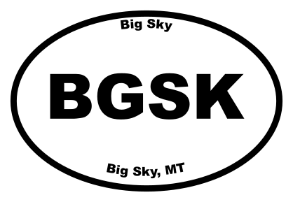 Big Sky Oval Sticker