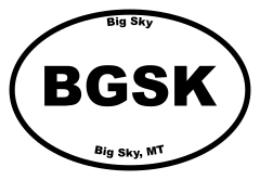 Big Sky Oval Sticker