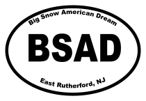 Big Snow American Dream Oval Sticker