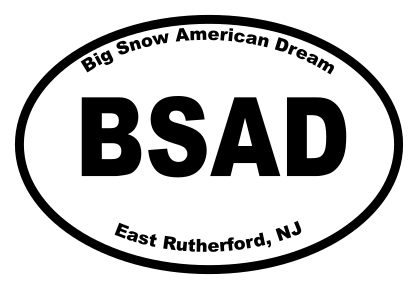 Big Snow American Dream Oval Sticker