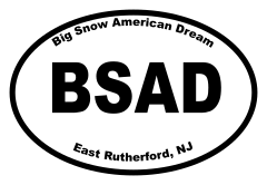Big Snow American Dream Oval Sticker