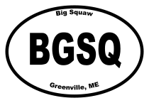 Big Squaw Oval Sticker