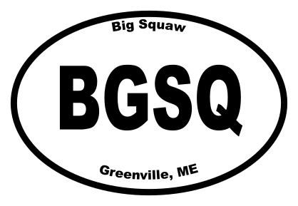 Big Squaw Oval Sticker