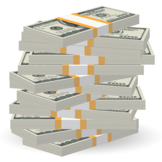 Big Stack of Money Sticker