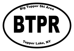 Big Tupper Ski Area Oval Sticker