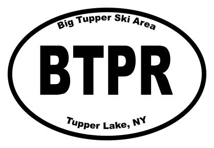 Big Tupper Ski Area Oval Sticker