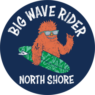 Big Wave Surf Monster Sticker