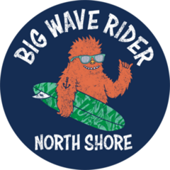 Big Wave Surf Monster Sticker