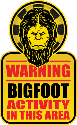 Bigfoot Activity Sign Sticker
