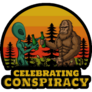 Bigfoot And Alien Conspiracy Sticker
