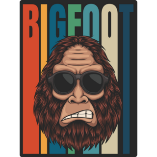 Bigfoot Angry Stretch Sticker
