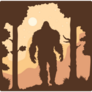 Bigfoot Brown Silhouette Sticker
