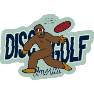 Bigfoot Disc Golf Sasquatch Sticker