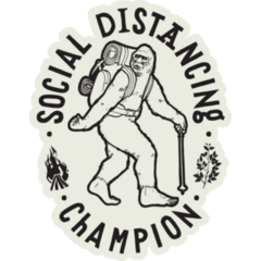 Bigfoot Distance Champion Sticker