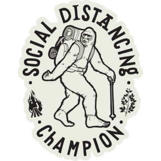 Bigfoot Distance Champion Sticker