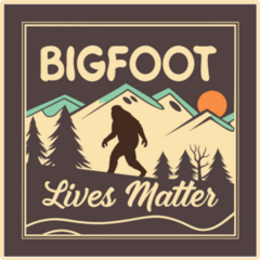 Bigfoot Lives Brown Sticker