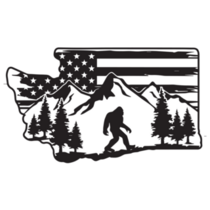 Bigfoot Mountain Washington Sticker