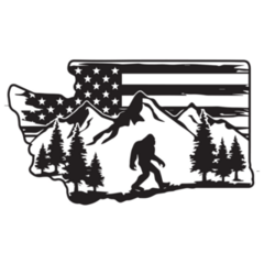Bigfoot Mountain Washington Sticker