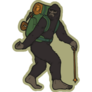 Bigfoot Mystical Hiker Sticker