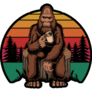 Bigfoot Relaxing Coffee Sticker