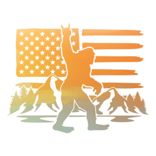 Bigfoot Rock America Sticker