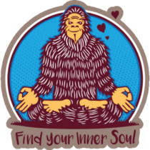 Bigfoot Sasquatch Yoga Sticker