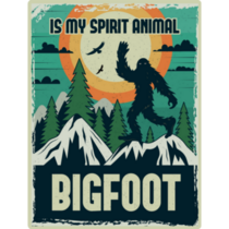 Bigfoot Spirit Poster Sticker