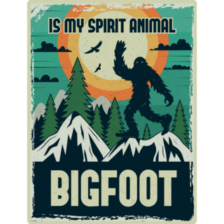 Bigfoot Spirit Poster Sticker