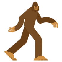 Bigfoot Yeti Brown Sticker