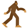 Bigfoot Yeti Brown Sticker