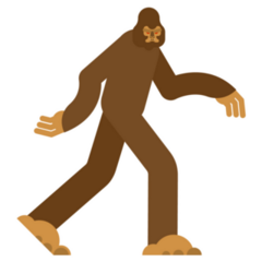 Bigfoot Yeti Brown Sticker