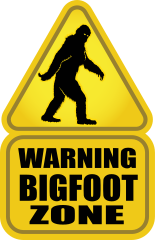 Bigfoot Zone Sign Sticker