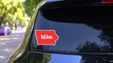 Bike Iowa Sticker on a Rear Car Window (New) example