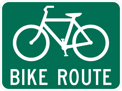 Bike Route Sticker