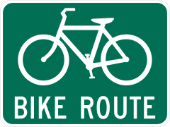 Bike Route Sticker