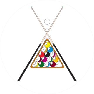 Billiard Ball Cartoon Sticker