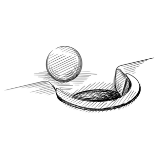 Billiard Ball Edge Of The Hole Sticker