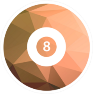 Billiard Ball Icon Sticker