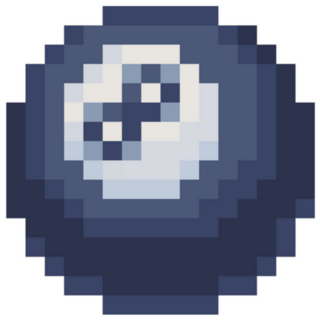 Billiard Ball Icon Sticker