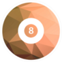 Billiard Ball Icon Sticker