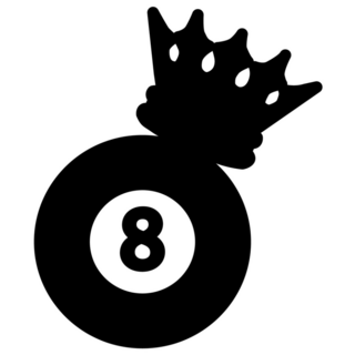 Billiard Ball In Crown Sticker