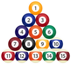 Billiard Balls Design Illustration Sticker