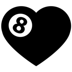 Billiard Heart Sticker