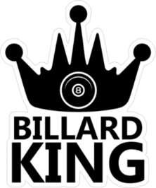 Billiard King And Balls Sticker