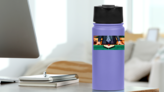 Billiards And Billiard Balls Sticker on a Water Bottle (New) example