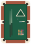 Billiards Pool Icon Set Sticker
