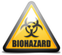 Biohazard Danger Sign Cartoon Sticker