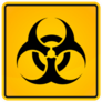Biohazard Sign, Biohazard Sign In Yellow Sticker