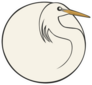 Bird Ball: Chinese Crane Illustration Sticker